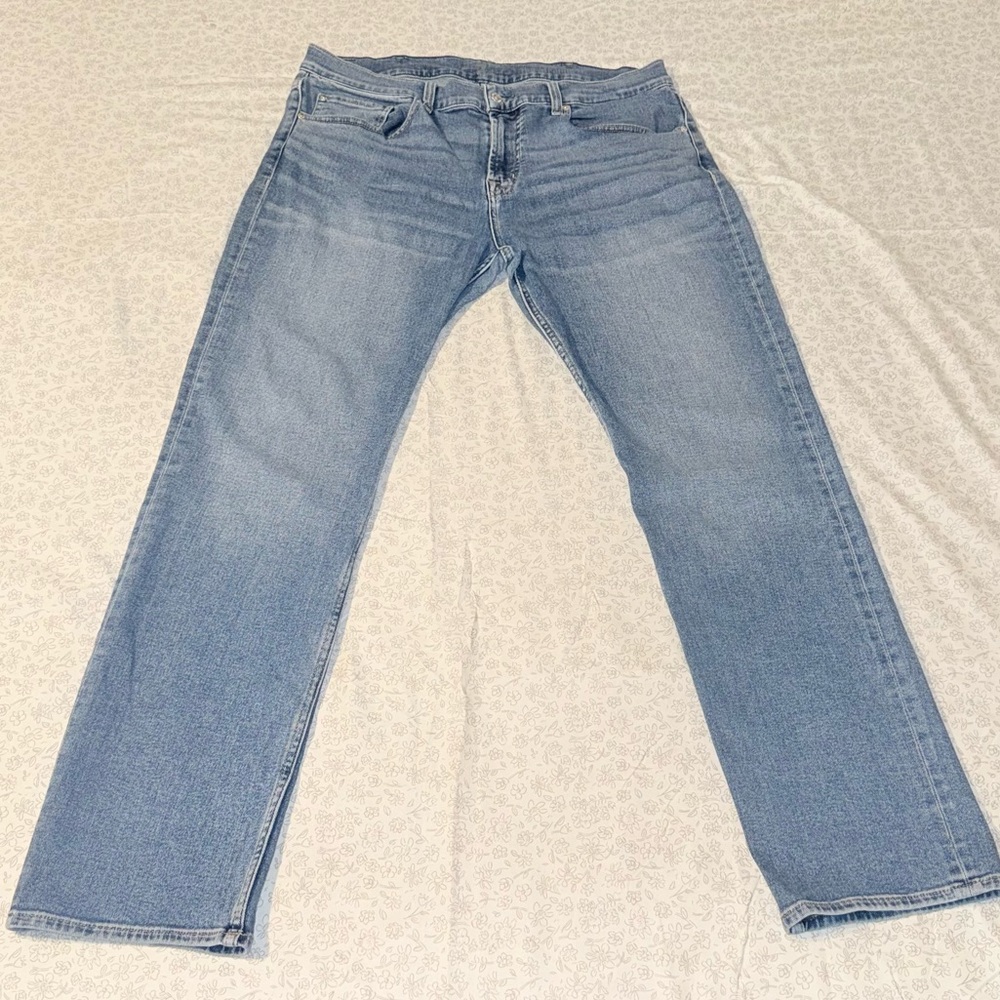 7 For All Mankind Light Blue Men's Straight Jeans
